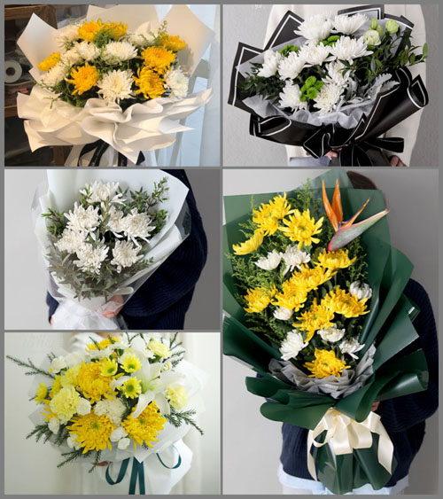 湖北武汉市江汉区水塔街道白事花束代送